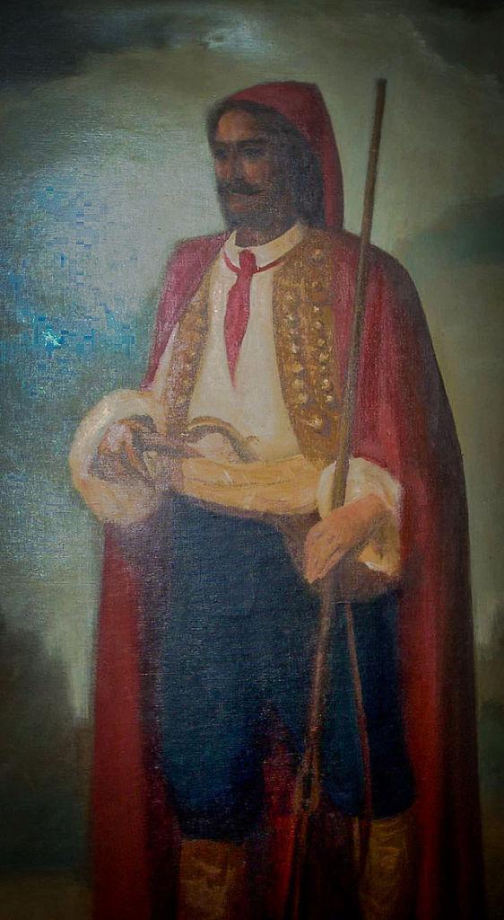 An unknown Croatian soldier wearing a cravat tie in the 1600's