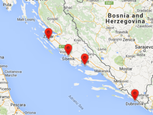Regions of Dalmatia Croatia