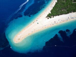 Along the Coast of Croatia is Zlatni Rat Beach - tourdalmatia.com